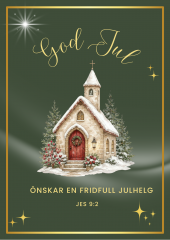 Julkort dubbelt m kuvert