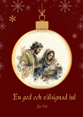 Julkort dubbelt m kuvert